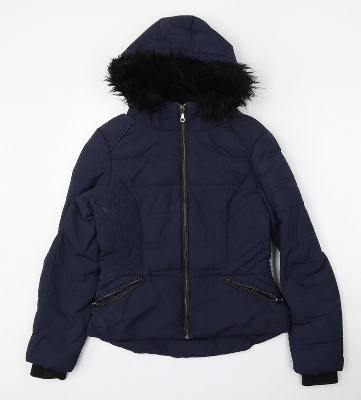 Marks and Spencer Womens Blue   Jacket  Size 8  Zip