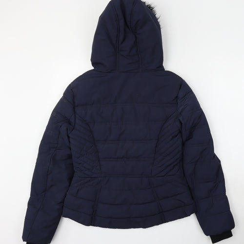 Marks and Spencer Womens Blue   Jacket  Size 8  Zip