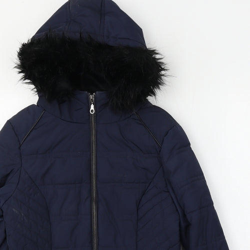 Marks and Spencer Womens Blue   Jacket  Size 8  Zip