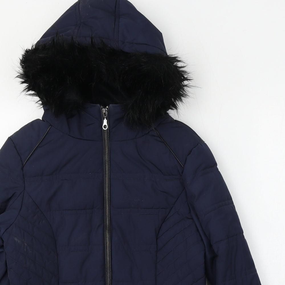 Marks and Spencer Womens Blue   Jacket  Size 8  Zip