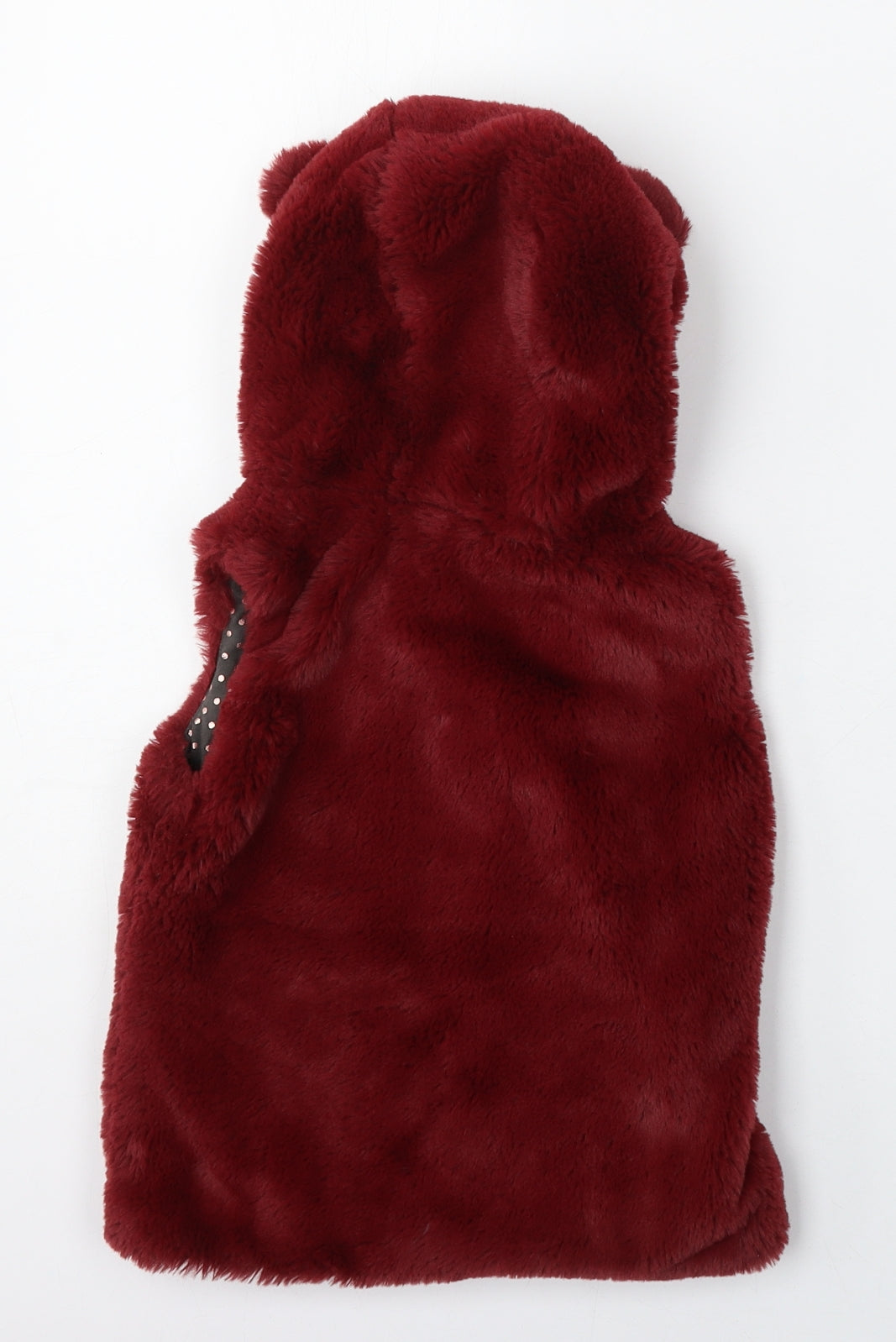 Nutmeg Girls Red   Gilet Jacket Size 3-4 Years  Zip