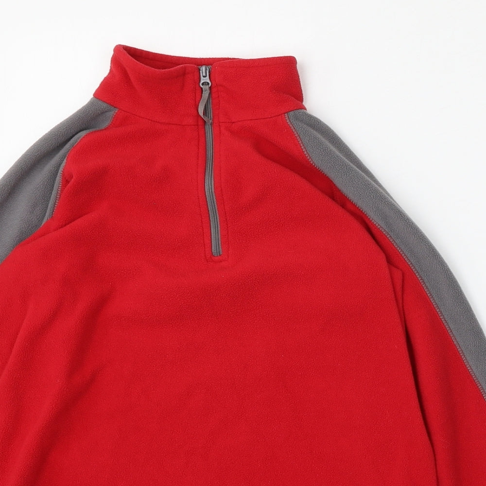 Mountain Warehouse Boys Red  Polyester Pullover Sweatshirt Size 11-12 Years