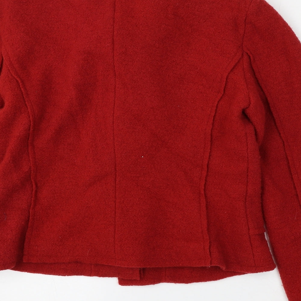 NEXT Womens Red   Jacket  Size 14  Button
