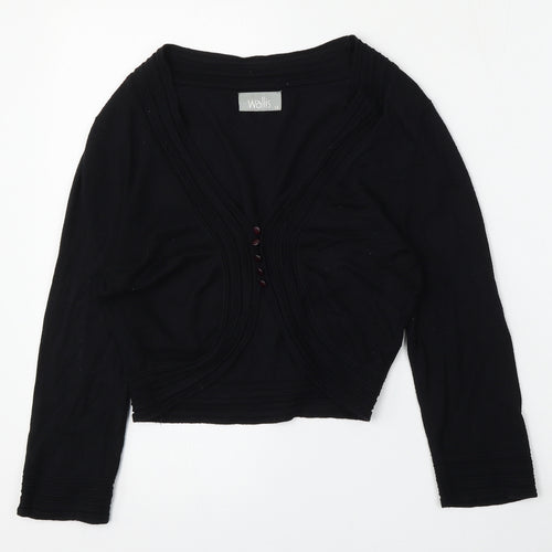 Walls Womens Blue V-Neck  Viscose Cardigan Jumper Size 12