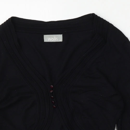 Walls Womens Blue V-Neck  Viscose Cardigan Jumper Size 12