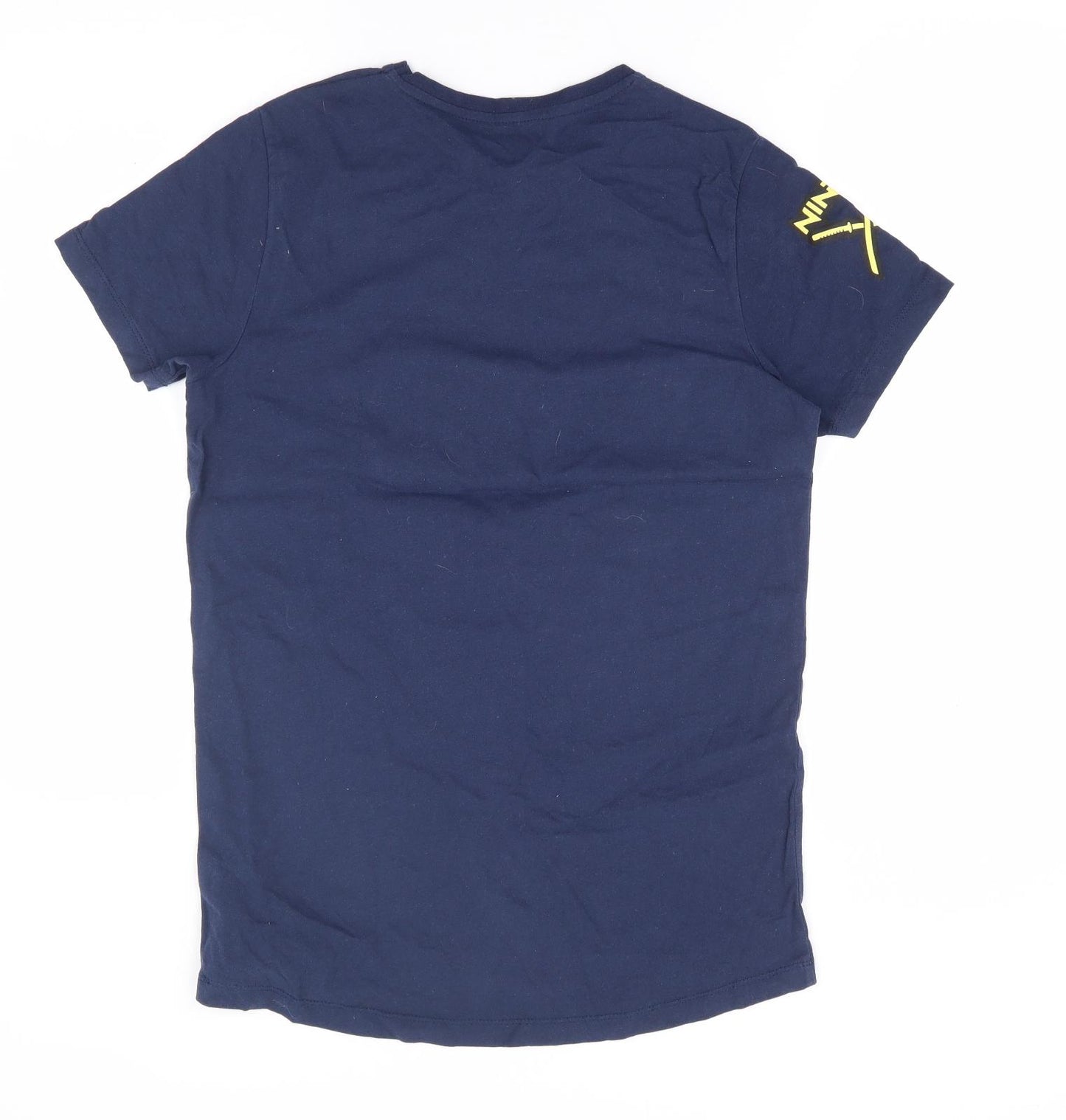 Primark Boys Blue  100% Cotton Jersey T-Shirt Size 12-13 Years Round Neck  - Ninja, Gaming