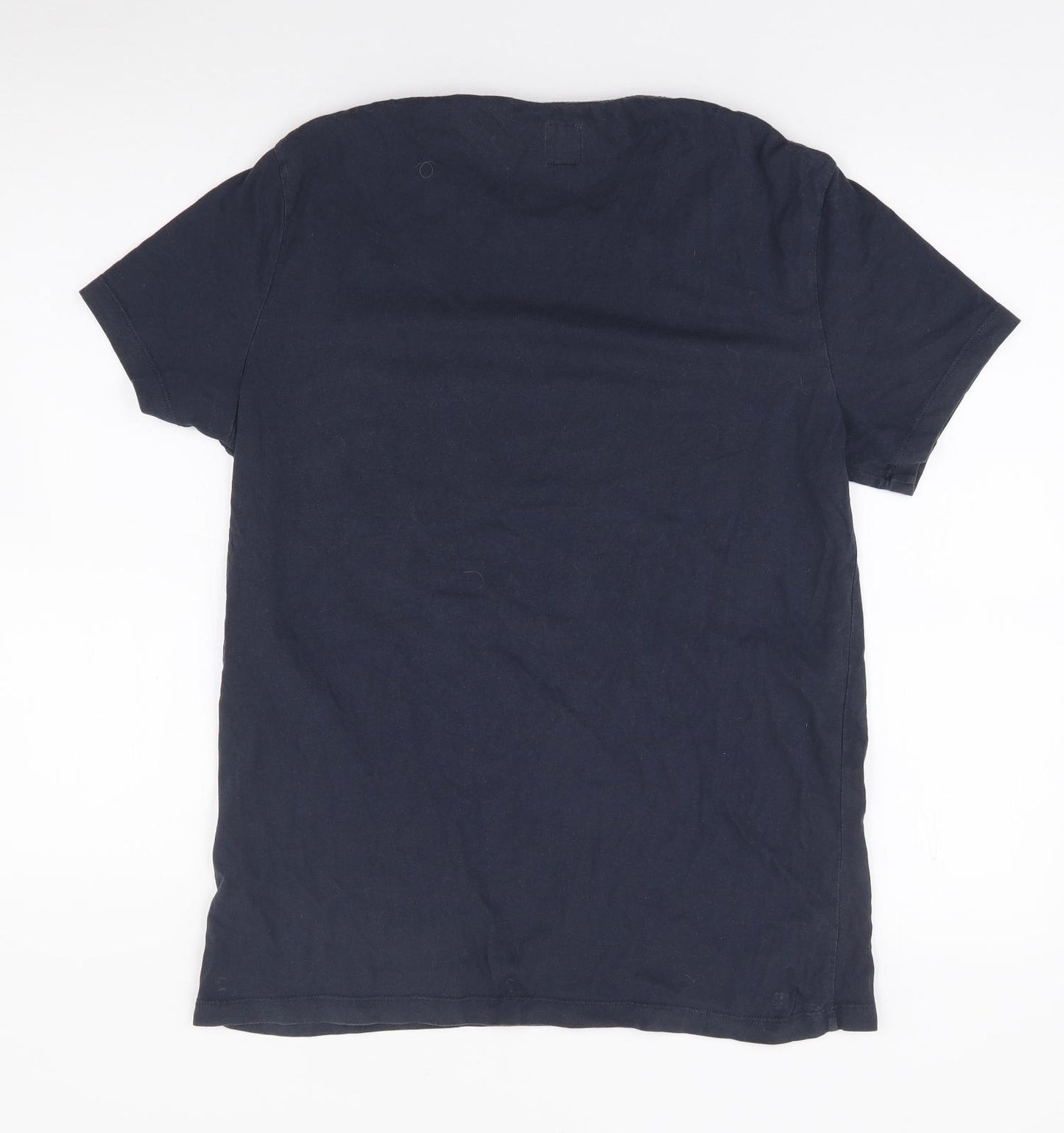 Jack Wills Mens Blue  Cotton  T-Shirt Size S Round Neck