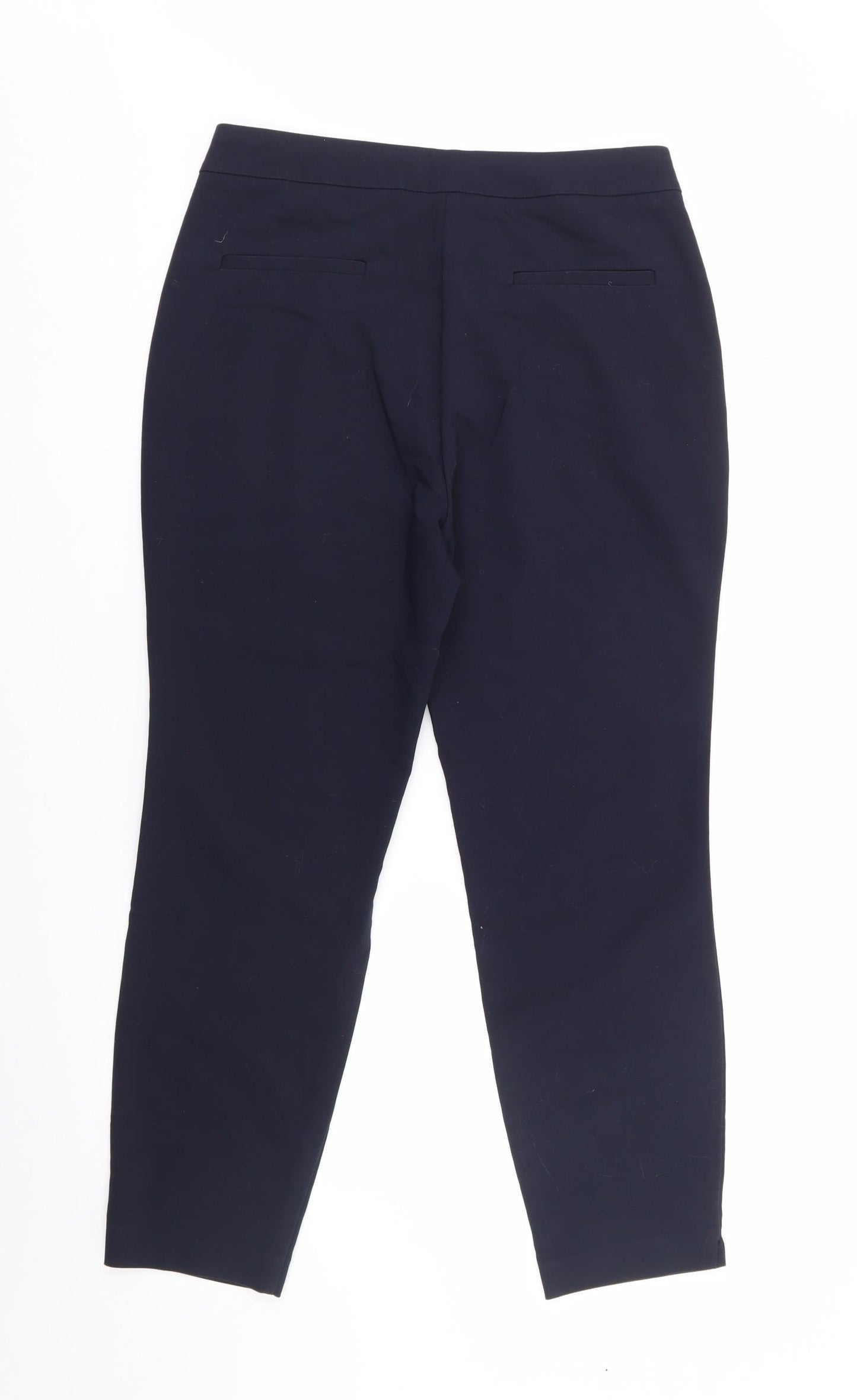 Papaya Womens Blue  Polyester Trousers  Size 12 L25 in Regular