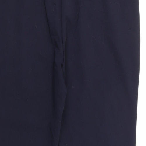 Papaya Womens Blue  Polyester Trousers  Size 12 L25 in Regular