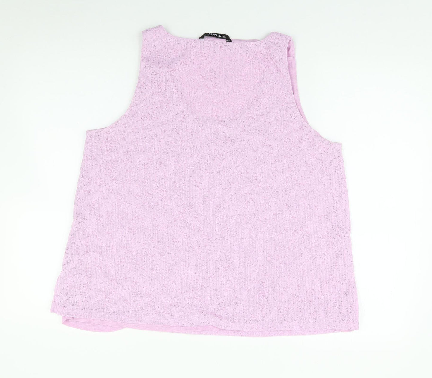 Dunnes Womens Pink  Polyester Camisole T-Shirt Size 14 Scoop Neck