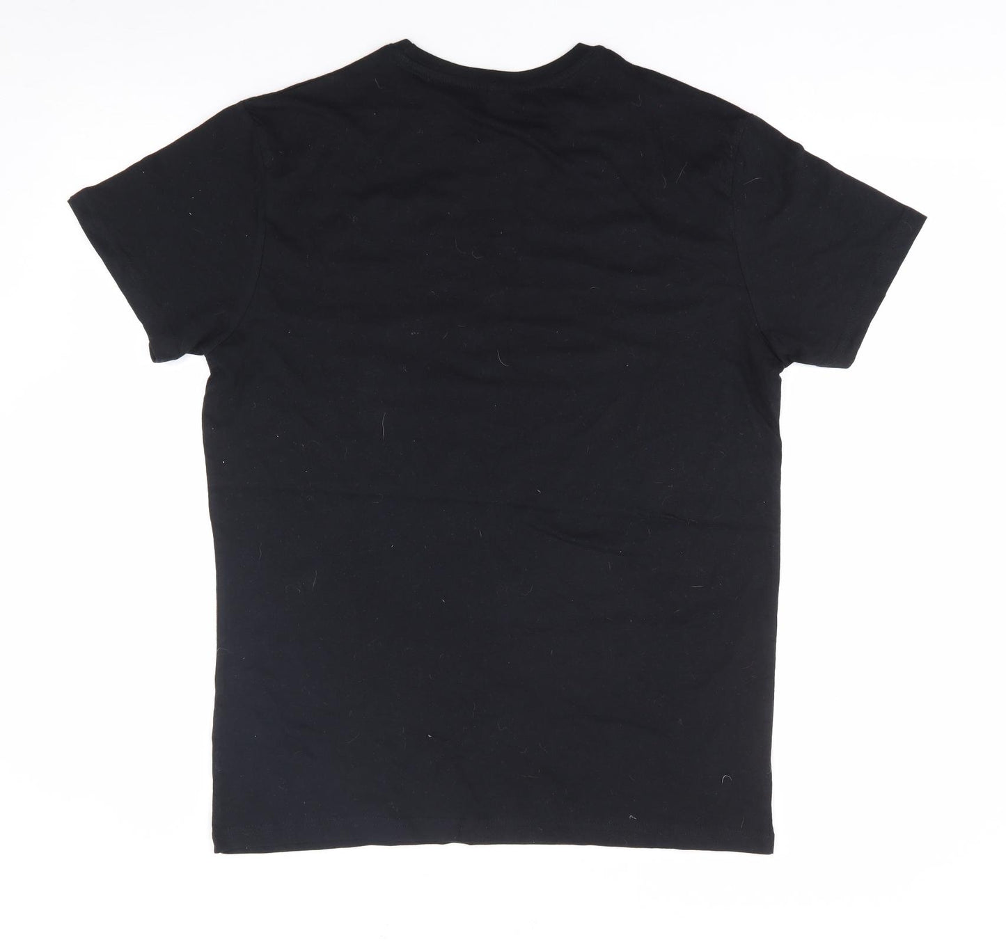 Primark Mens Black  Cotton  T-Shirt Size M Crew Neck  - Marvel