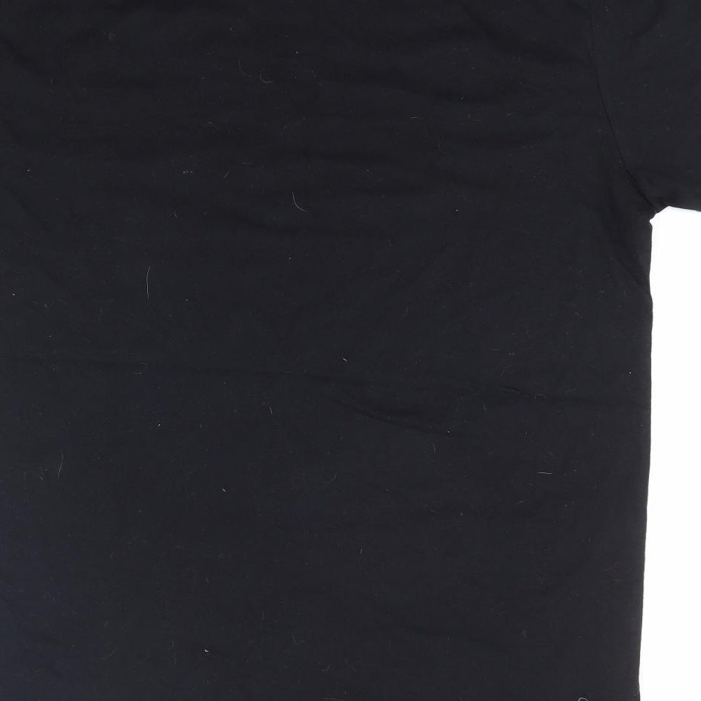 Primark Mens Black  Cotton  T-Shirt Size M Crew Neck  - Marvel