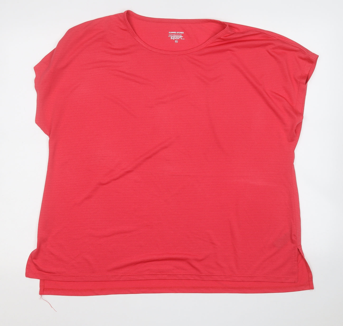 Dunnes Stores Mens Red  Polyester  T-Shirt Size XL Round Neck