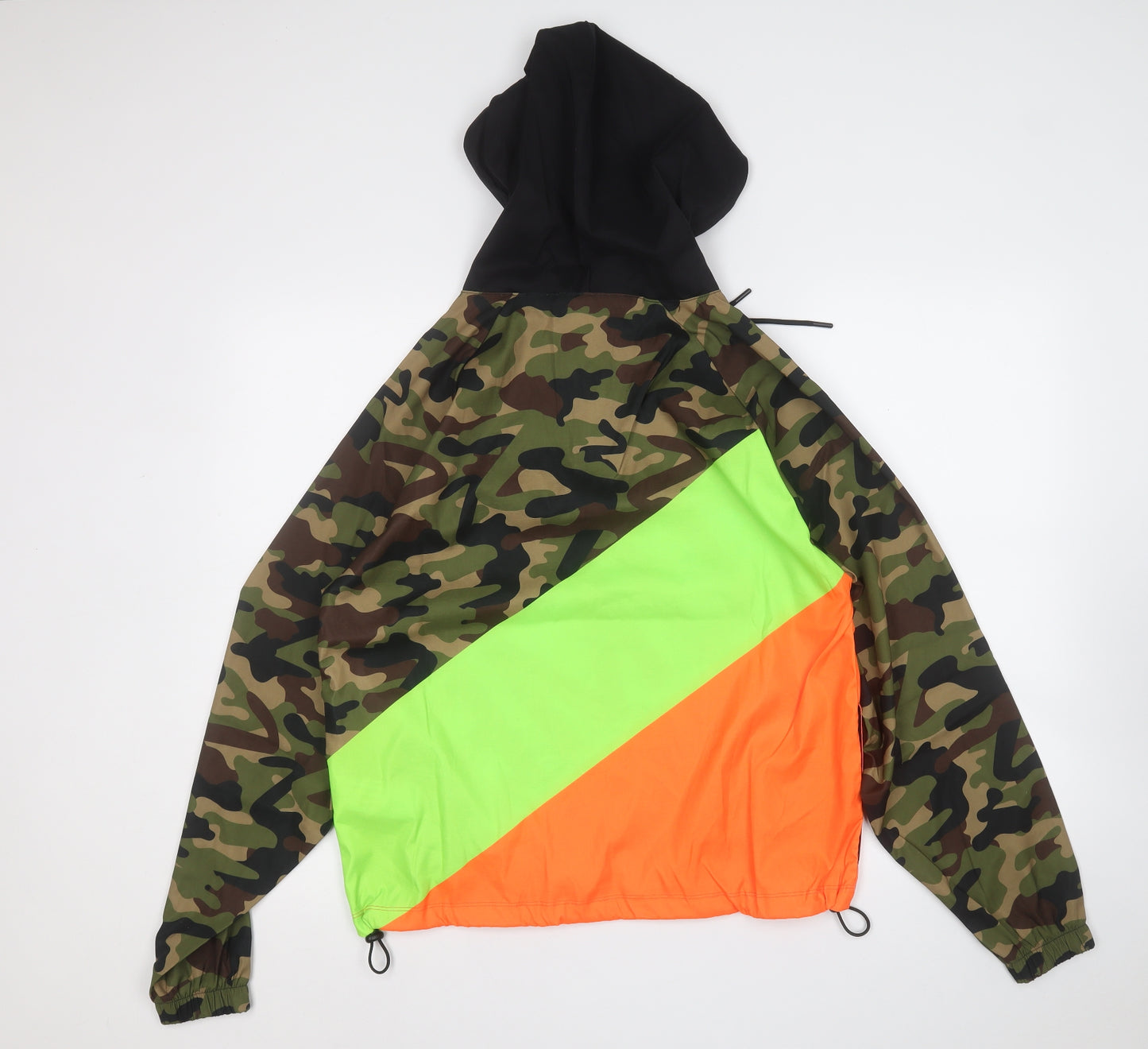 WE AR  Mens Multicoloured Camouflage  Windbreaker Coat Size M   - Zumba