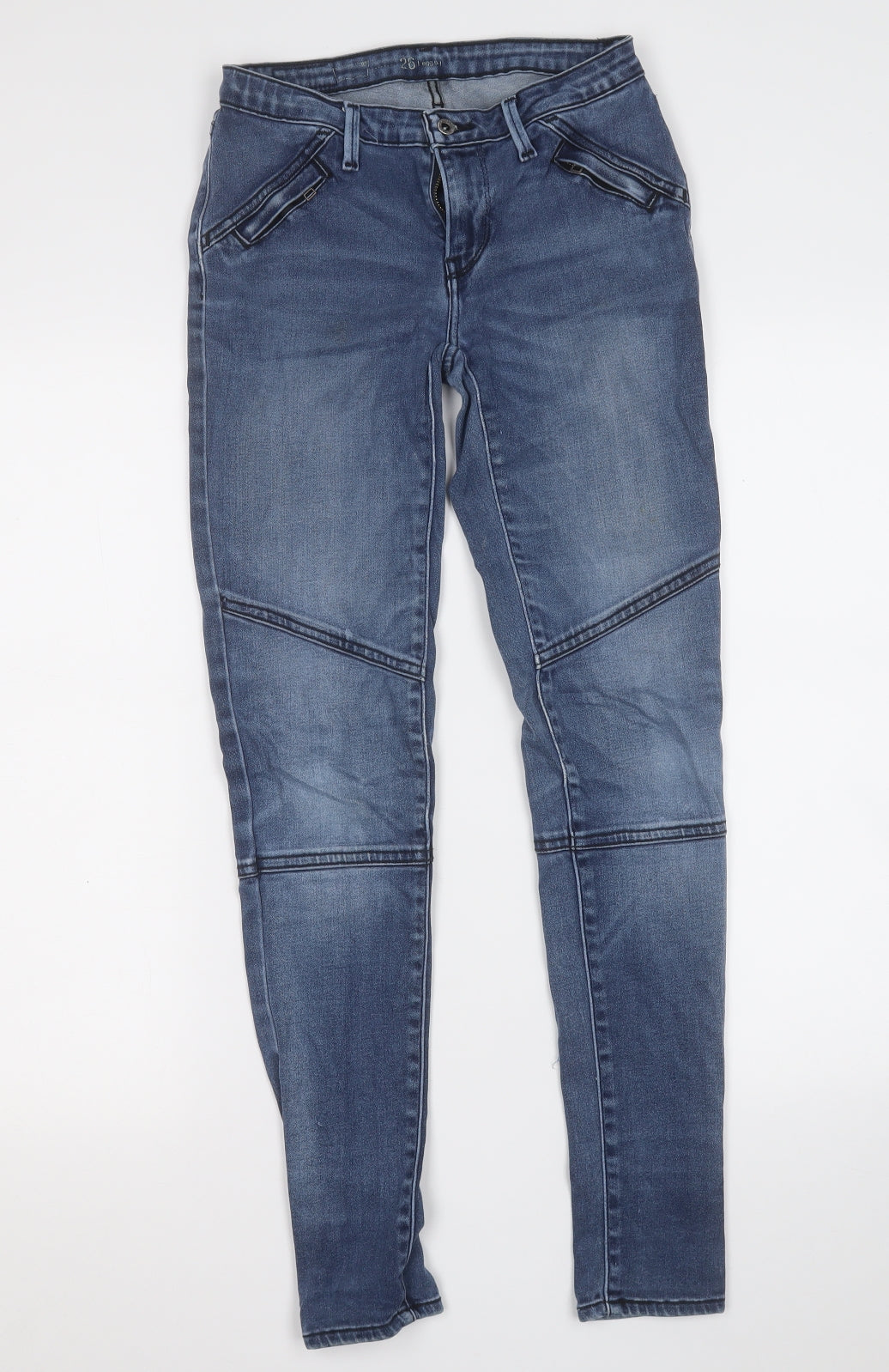 Levi's Womens Blue  Cotton Jegging Leggings Size M L29 in