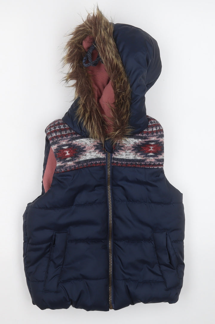 F&F Womens Blue Gilet Coat