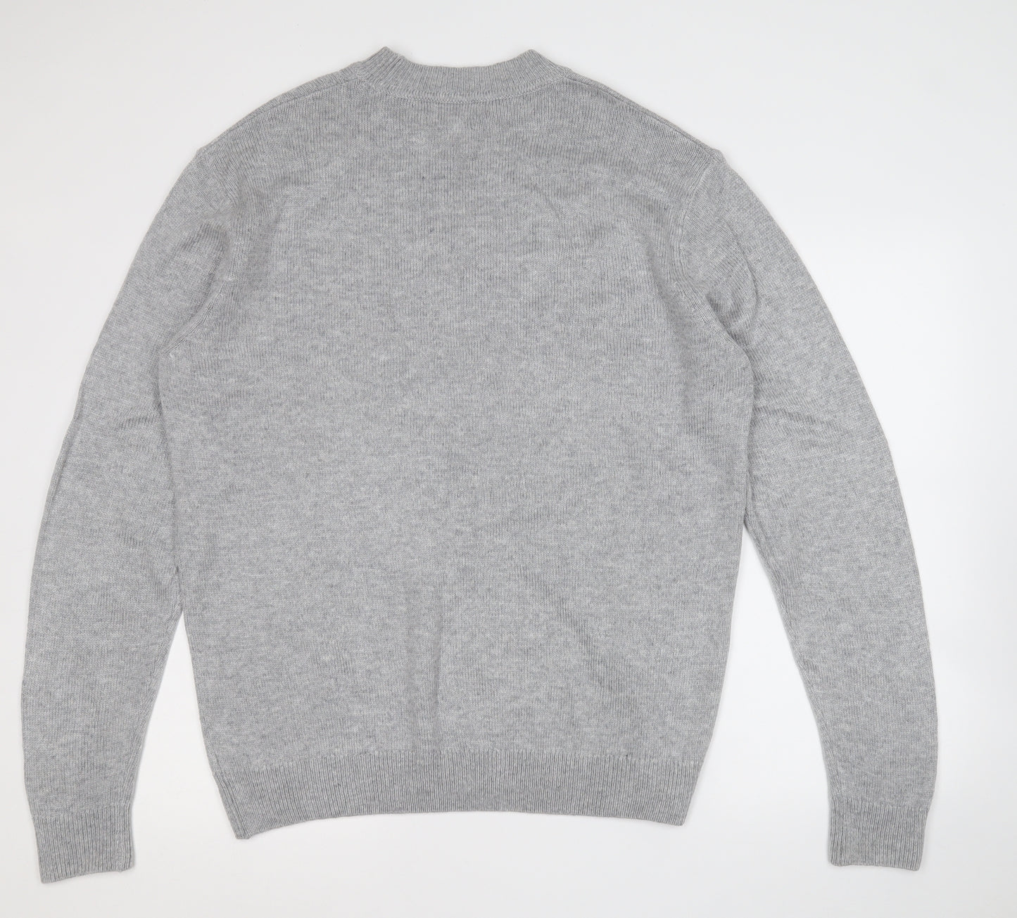 NEXT Mens Grey Round Neck  Acrylic Pullover Jumper Size XL