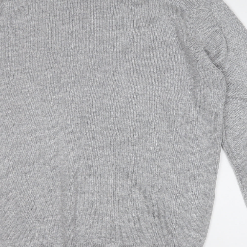 NEXT Mens Grey Round Neck  Acrylic Pullover Jumper Size XL