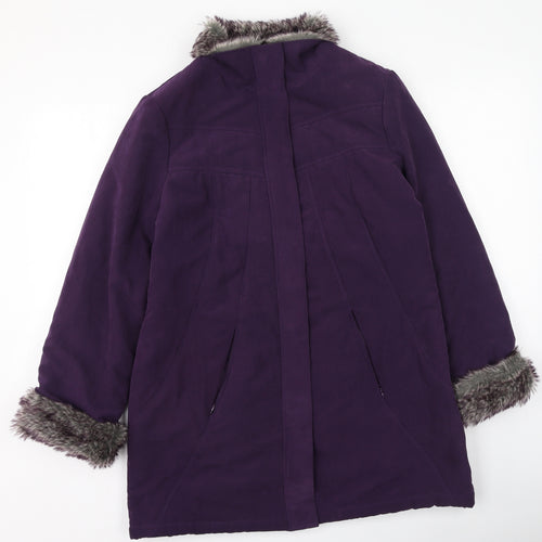 BHS Womens Purple   Parka Coat Size 14