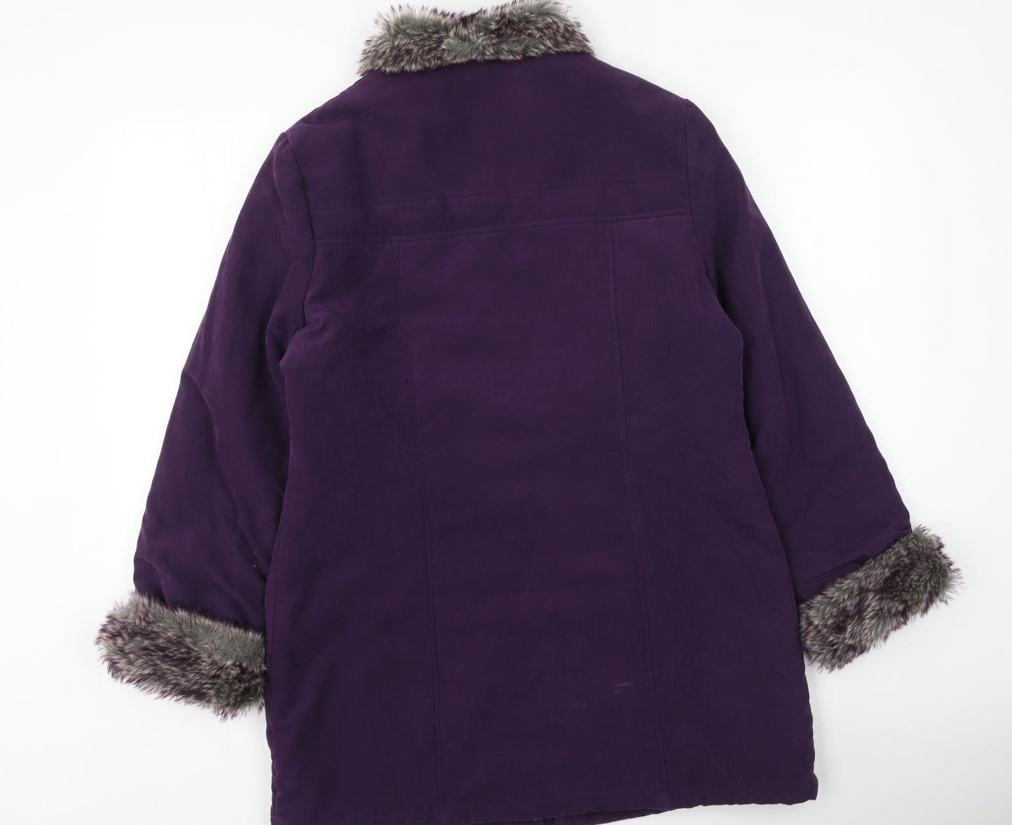 BHS Womens Purple   Parka Coat Size 14