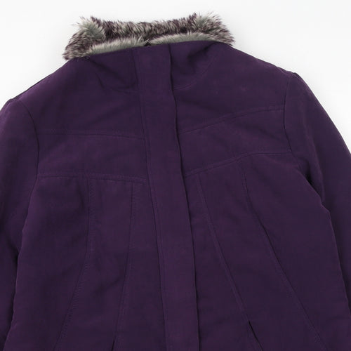BHS Womens Purple   Parka Coat Size 14