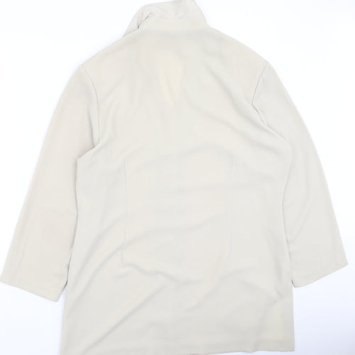 Debenhams Womens Beige  Polyester Basic Blouse Size 18 Collared