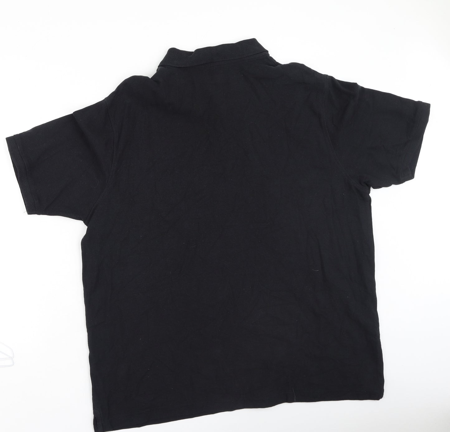 Dunnes Stores Mens Black  Cotton  Polo Size 2XL Collared