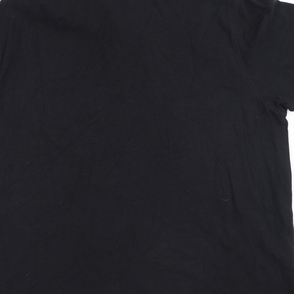 Dunnes Stores Mens Black  Cotton  Polo Size 2XL Collared