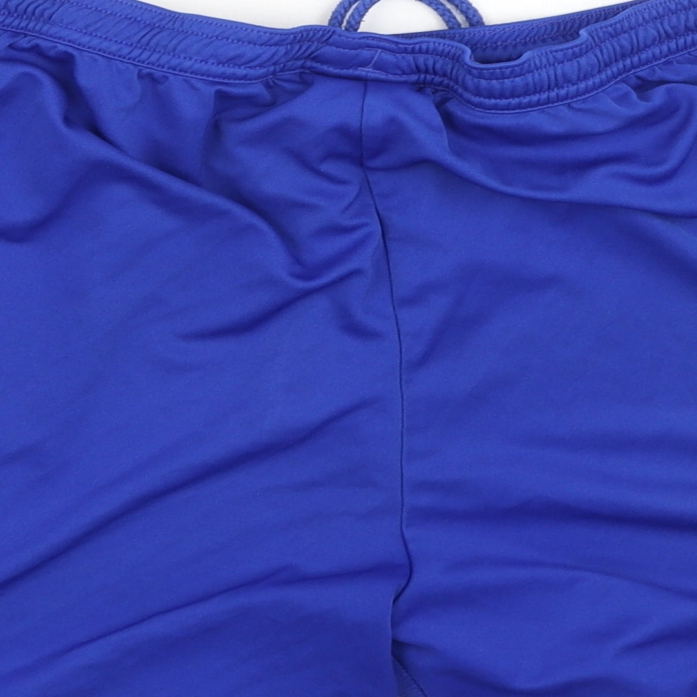 adidas Mens Blue  Polyester Sweat Shorts Size L L6 in Regular