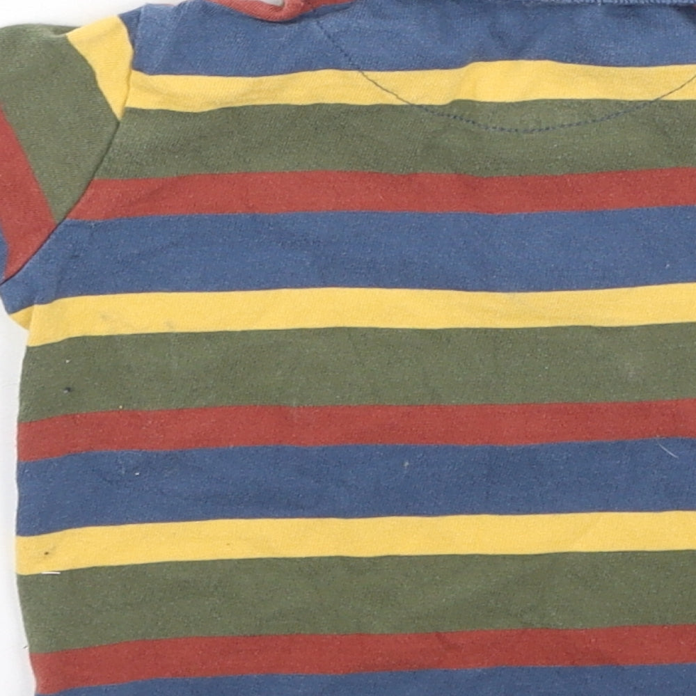 Nutmeg Boys Multicoloured Striped Cotton Basic Polo Size 24 Months Collared