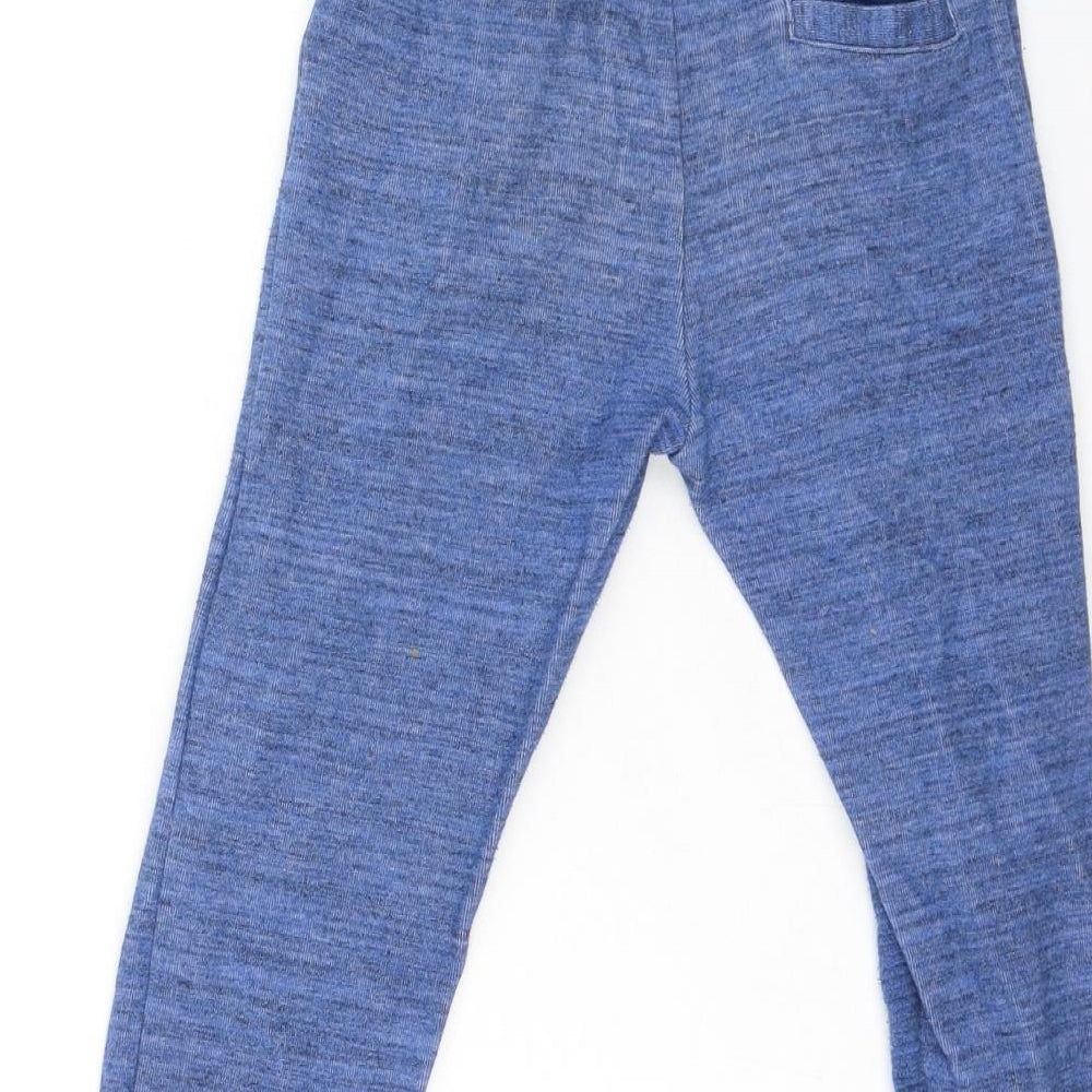 Marks and Spencer Boys Blue  Cotton Jogger Trousers Size 4-5 Years  Regular