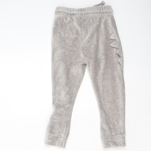 George  Boys Beige  Cotton Jogger Trousers Size 3-4 Years  Regular