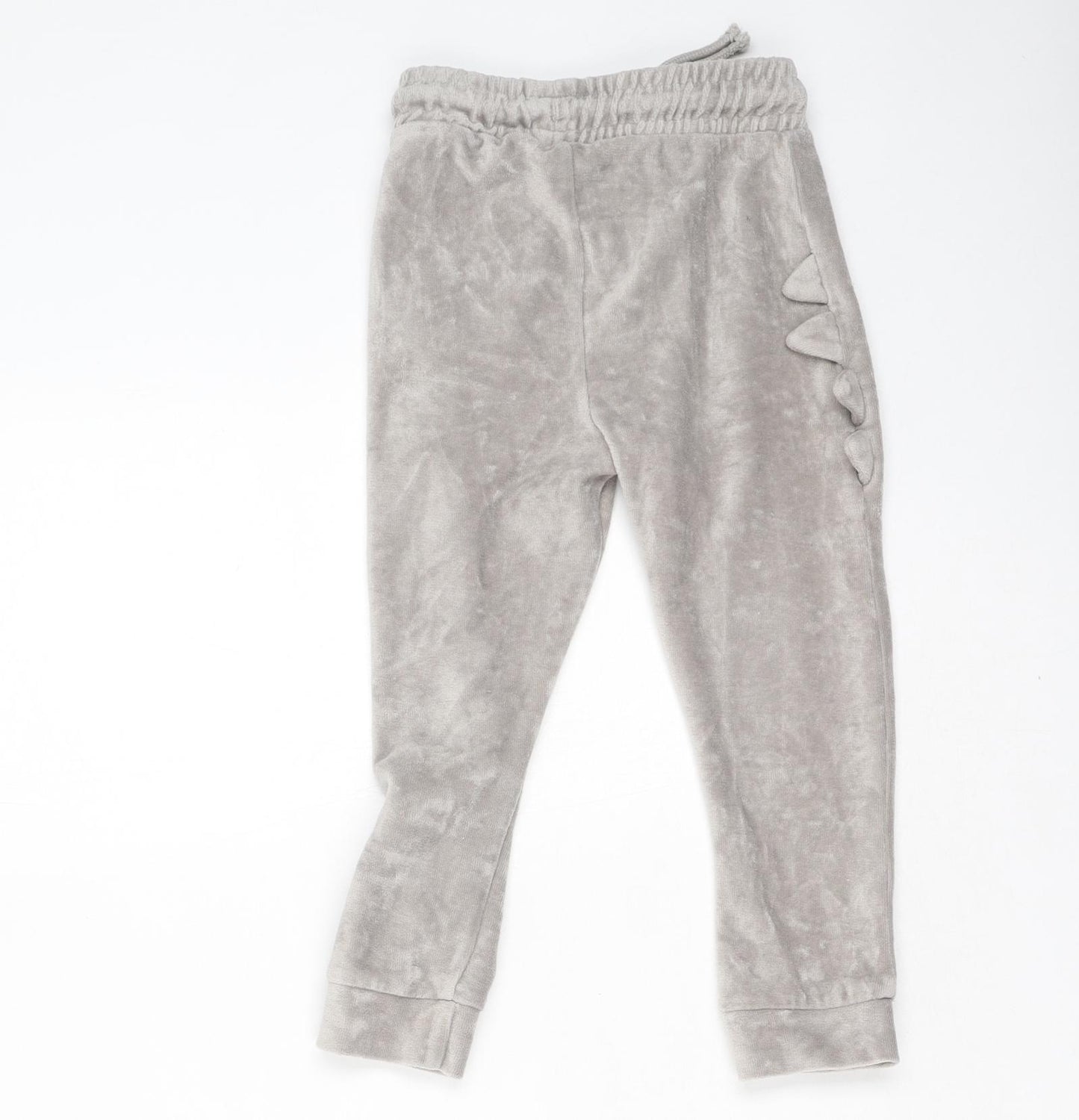 George  Boys Beige  Cotton Jogger Trousers Size 3-4 Years  Regular