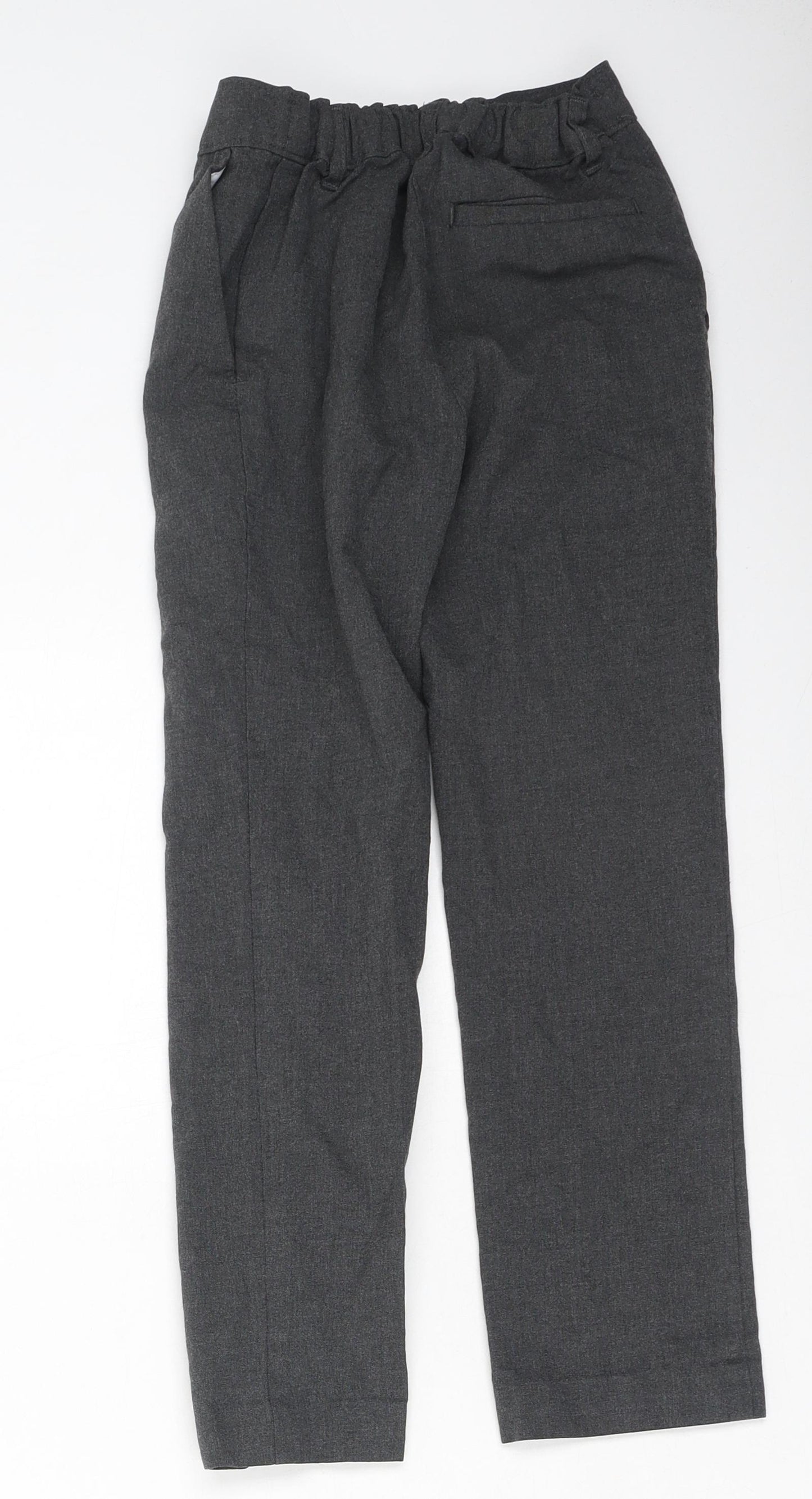 Marks and Spencer Boys Grey  Polyester Dress Pants Trousers Size 8-9 Years  Regular