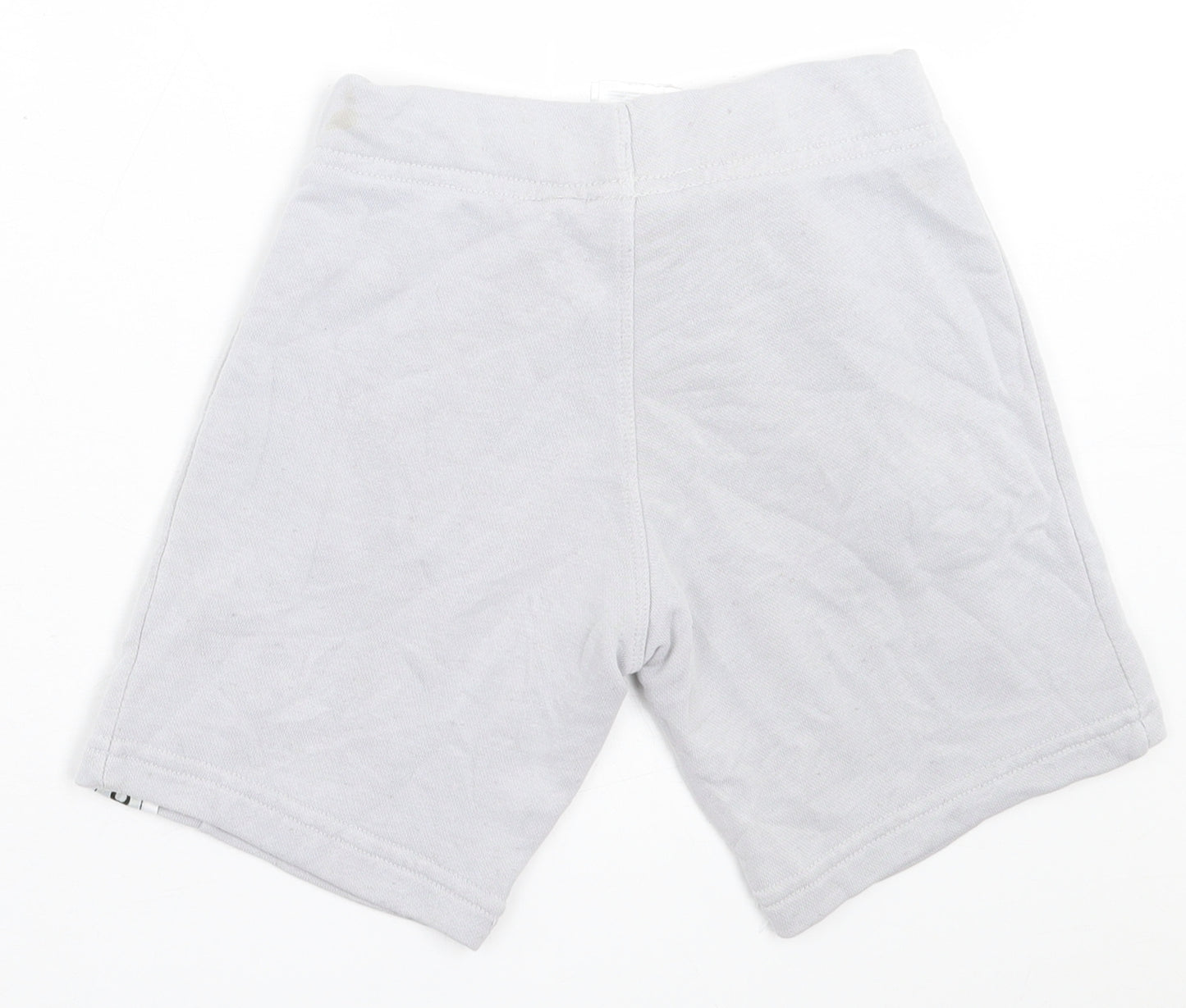 adidas Boys Grey  Cotton Sweat Shorts Size 7-8 Years  Regular Tie
