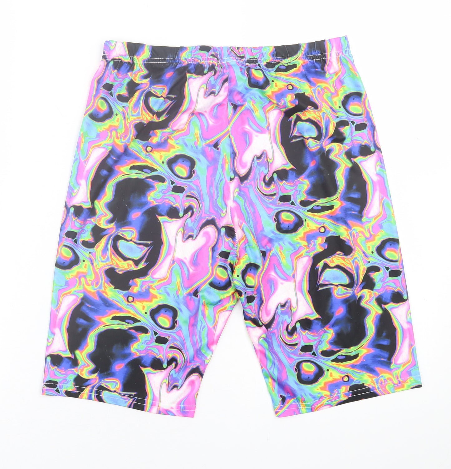SheIn Womens Multicoloured  Polyester Biker Shorts Size L L10 in Regular Pull On