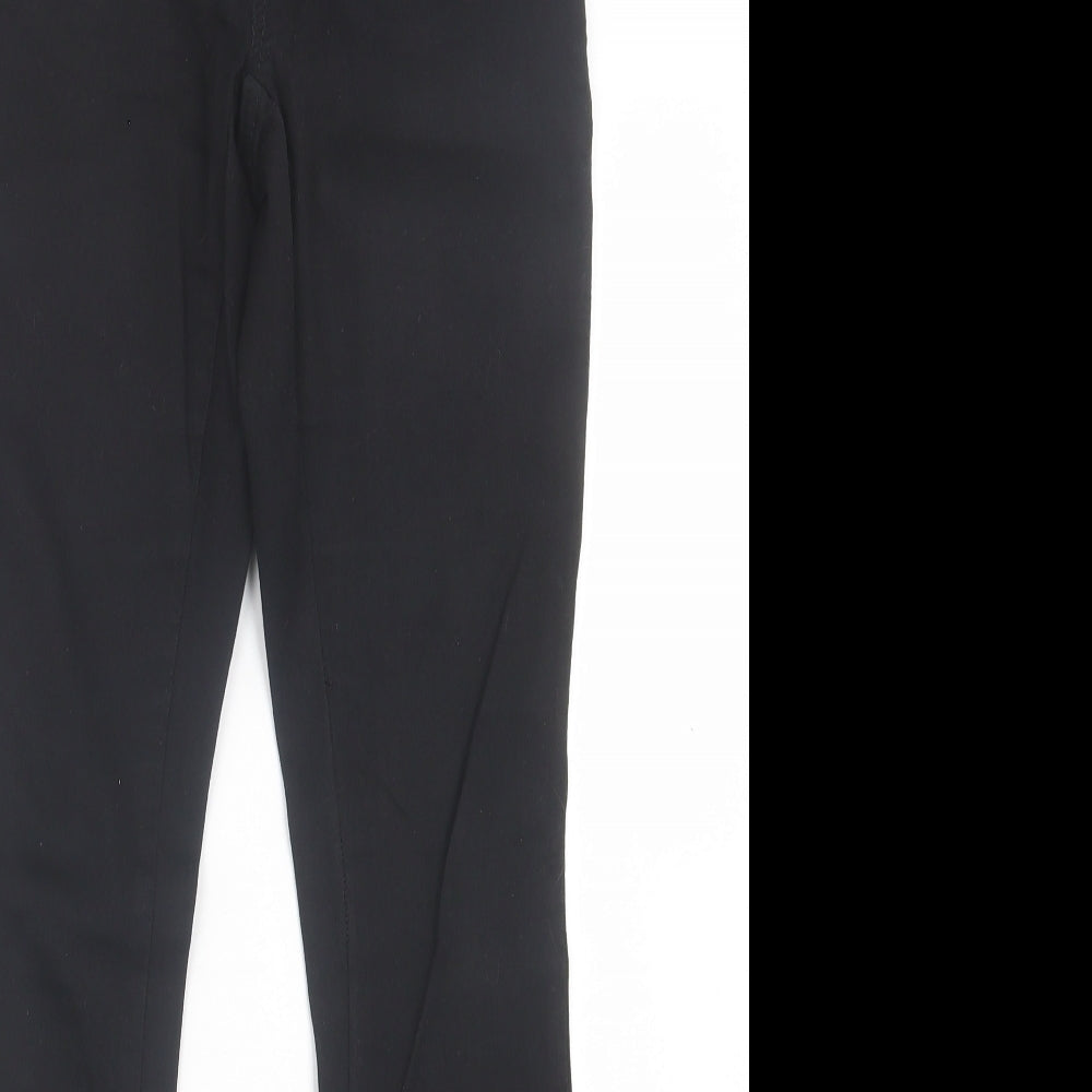 ASOS Womens Black  Cotton Jegging Trousers Size 8 L28 in Regular
