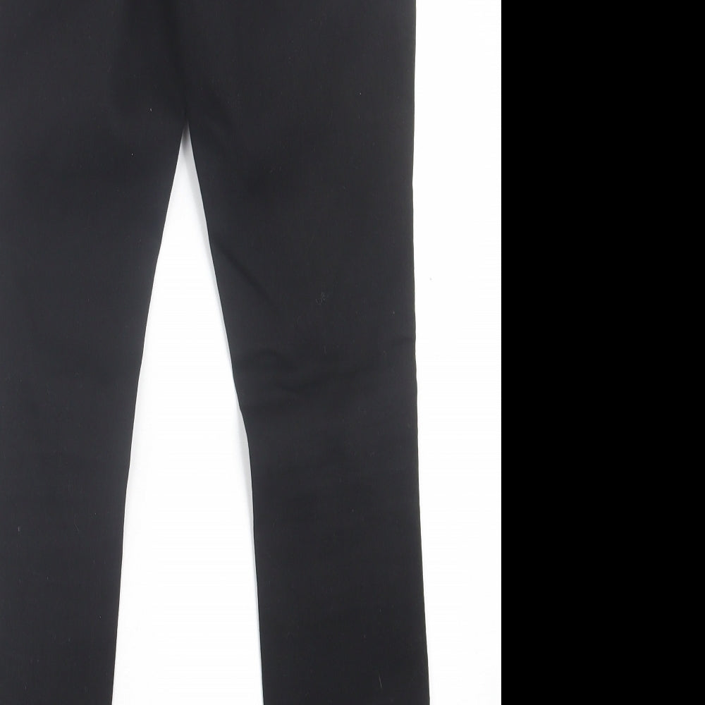 ASOS Womens Black  Cotton Jegging Trousers Size 8 L28 in Regular