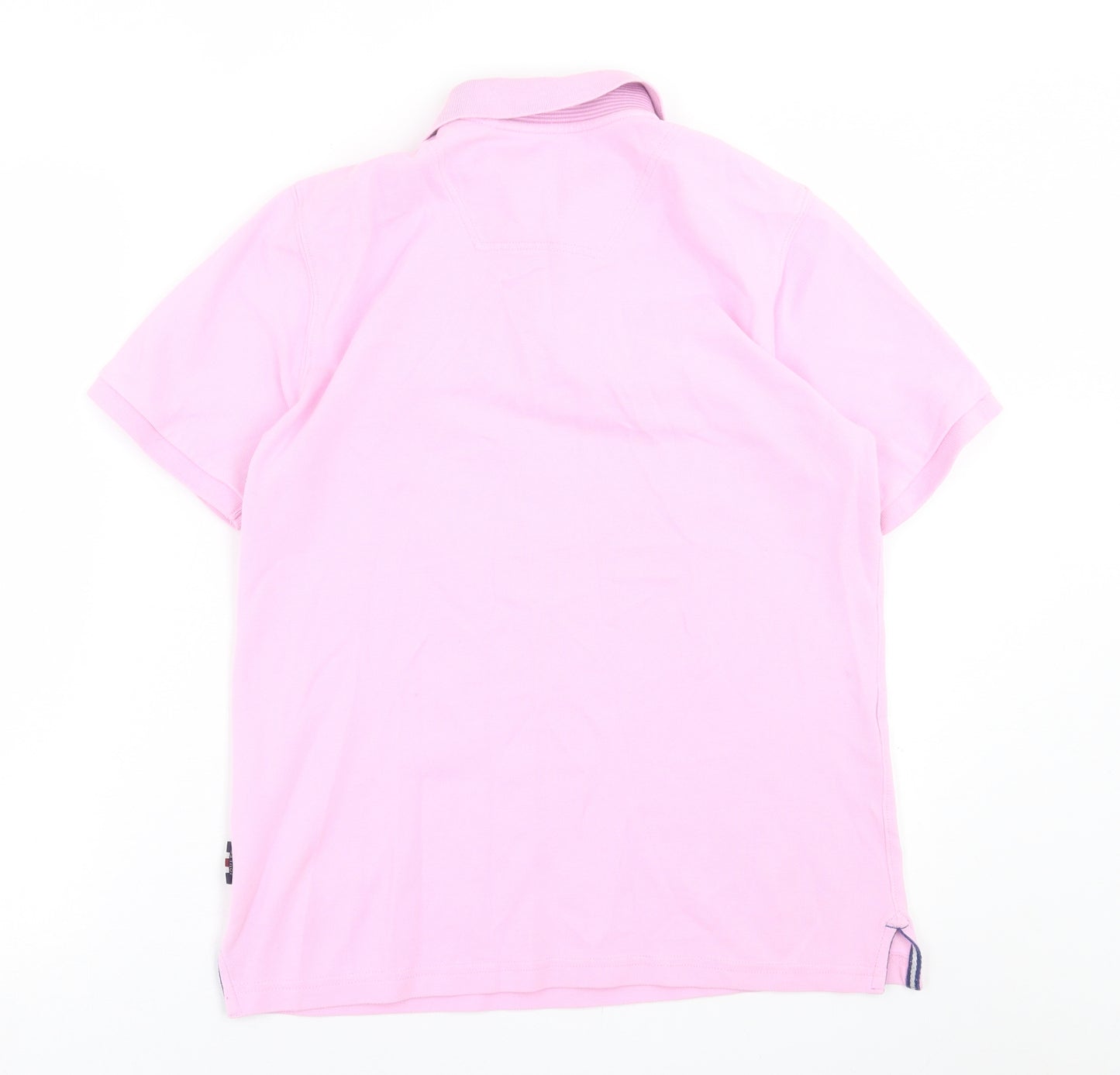 Joules Mens Pink  Cotton  Polo Size S Collared Button