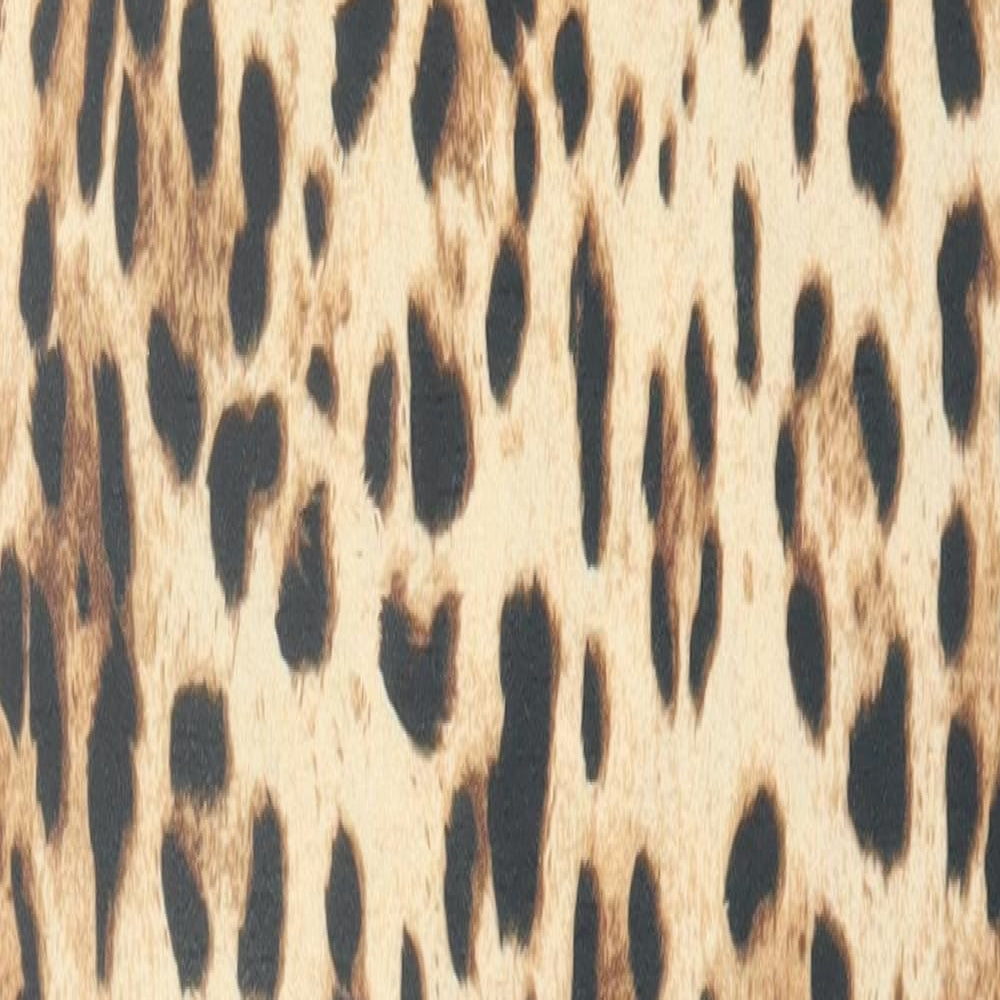 Missguided Womens Brown Animal Print Polyester Bodycon  Size 12  Scoop Neck Pullover