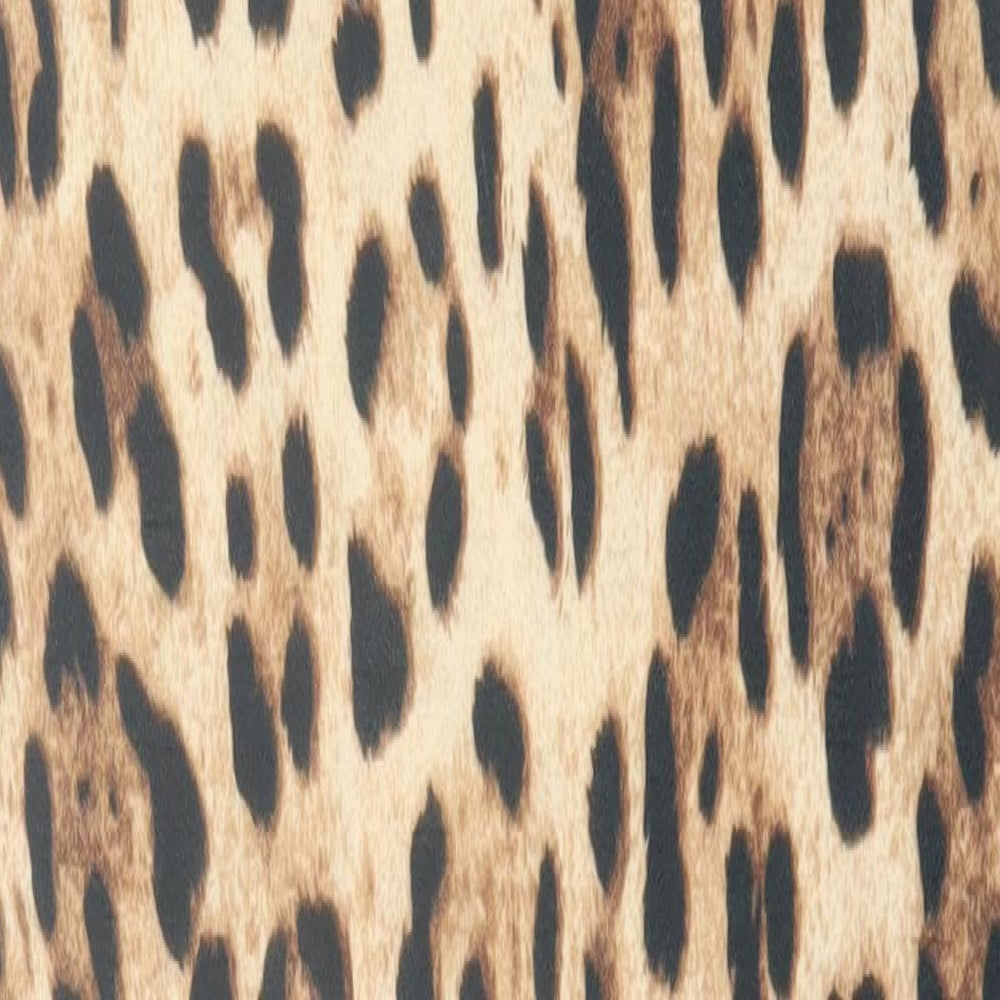 Missguided Womens Brown Animal Print Polyester Bodycon  Size 12  Scoop Neck Pullover
