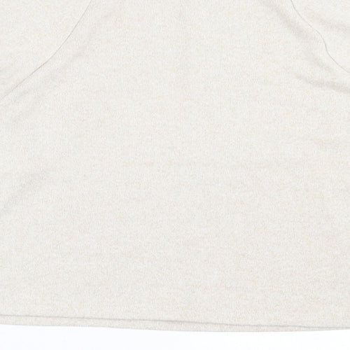 H&M Womens Beige High Neck  Viscose Pullover Jumper Size S