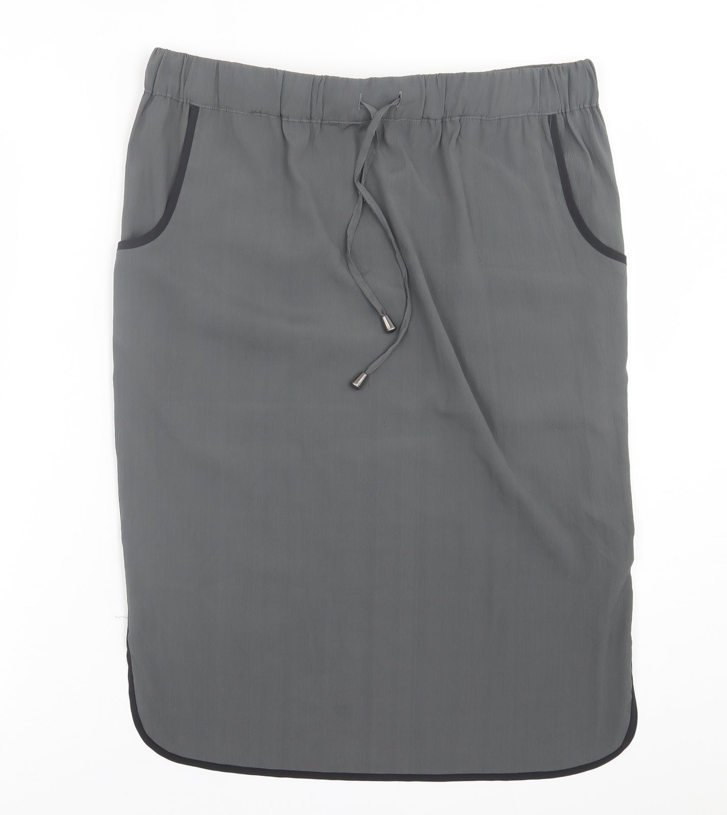 NEXT Womens Grey  Polyester A-Line Skirt Size 12