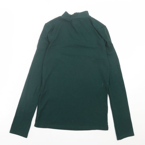 New Look Womens Green  Polyester Pullover Sweatshirt Size 14  Zip
