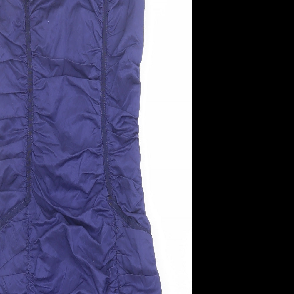 Whistles Womens Purple  Cotton A-Line  Size 10  Square Neck Zip