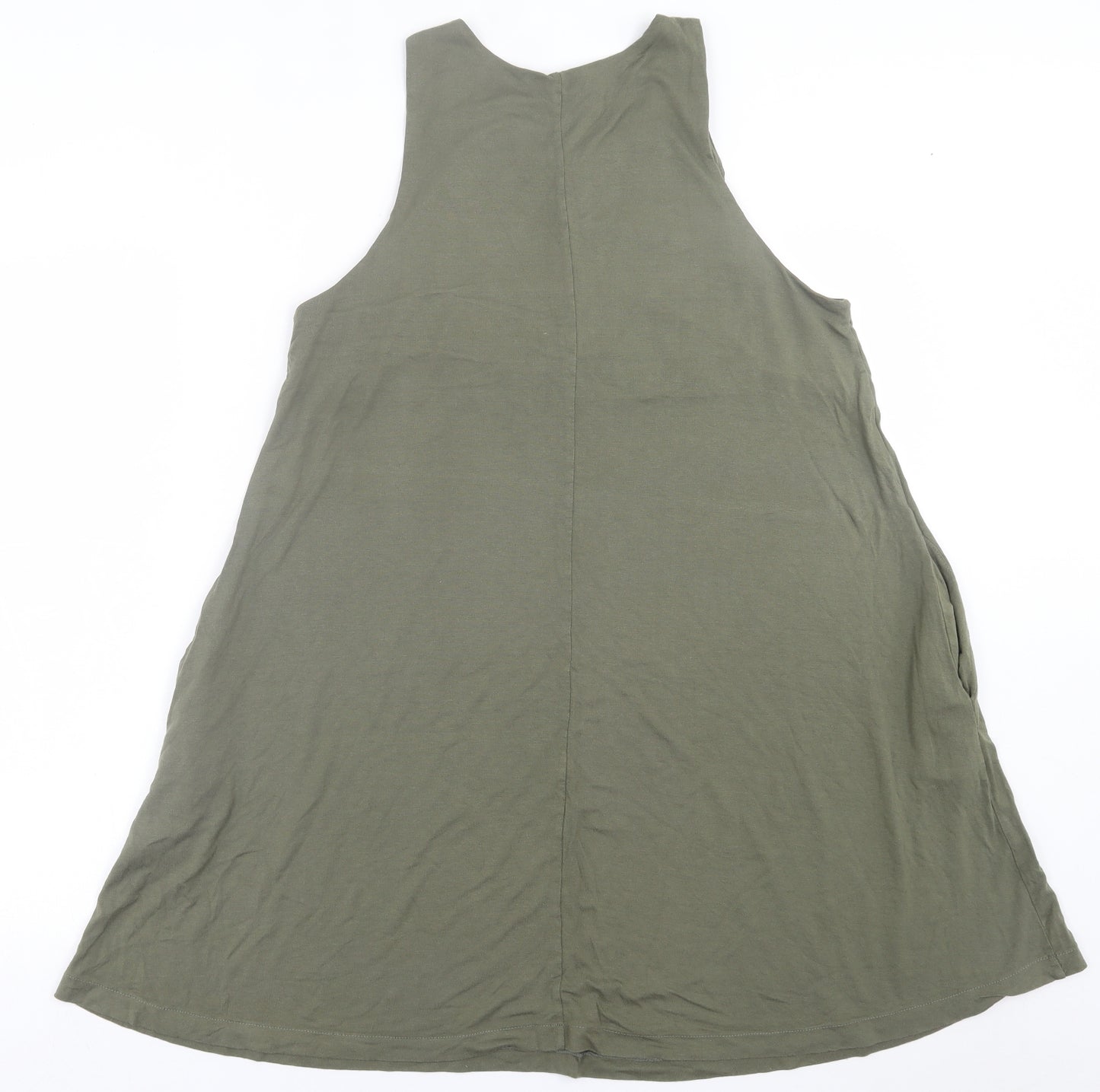 H&M Womens Green  Viscose A-Line  Size S  Crew Neck Pullover