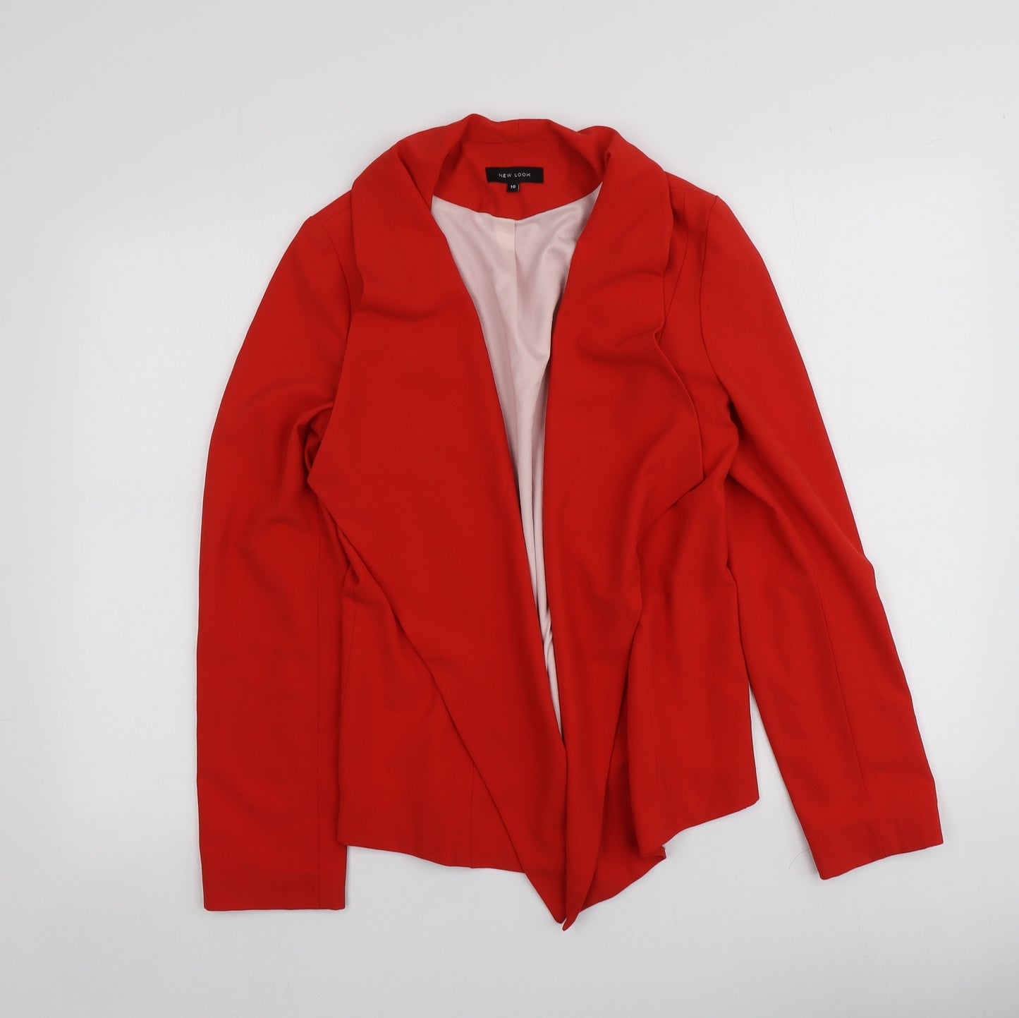 New Look Womens Red   Jacket Blazer Size 10