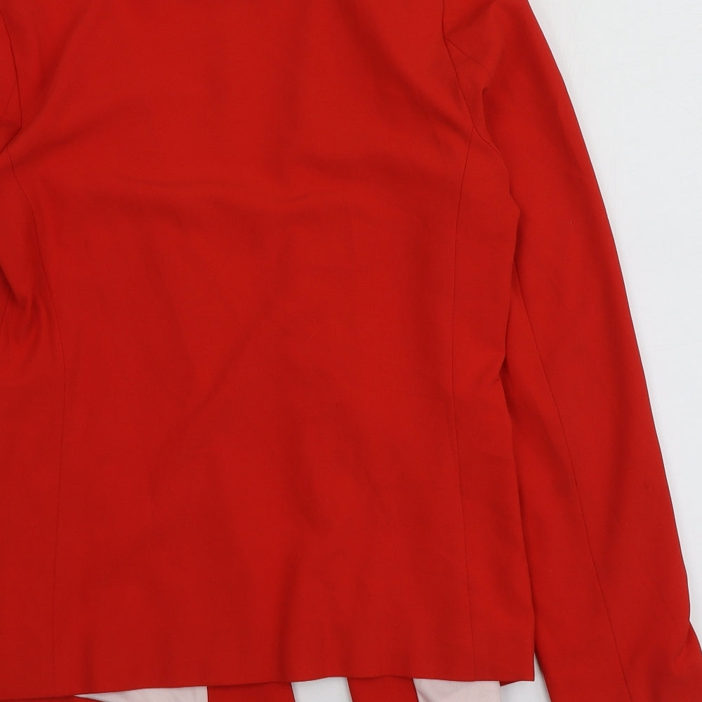 New Look Womens Red   Jacket Blazer Size 10