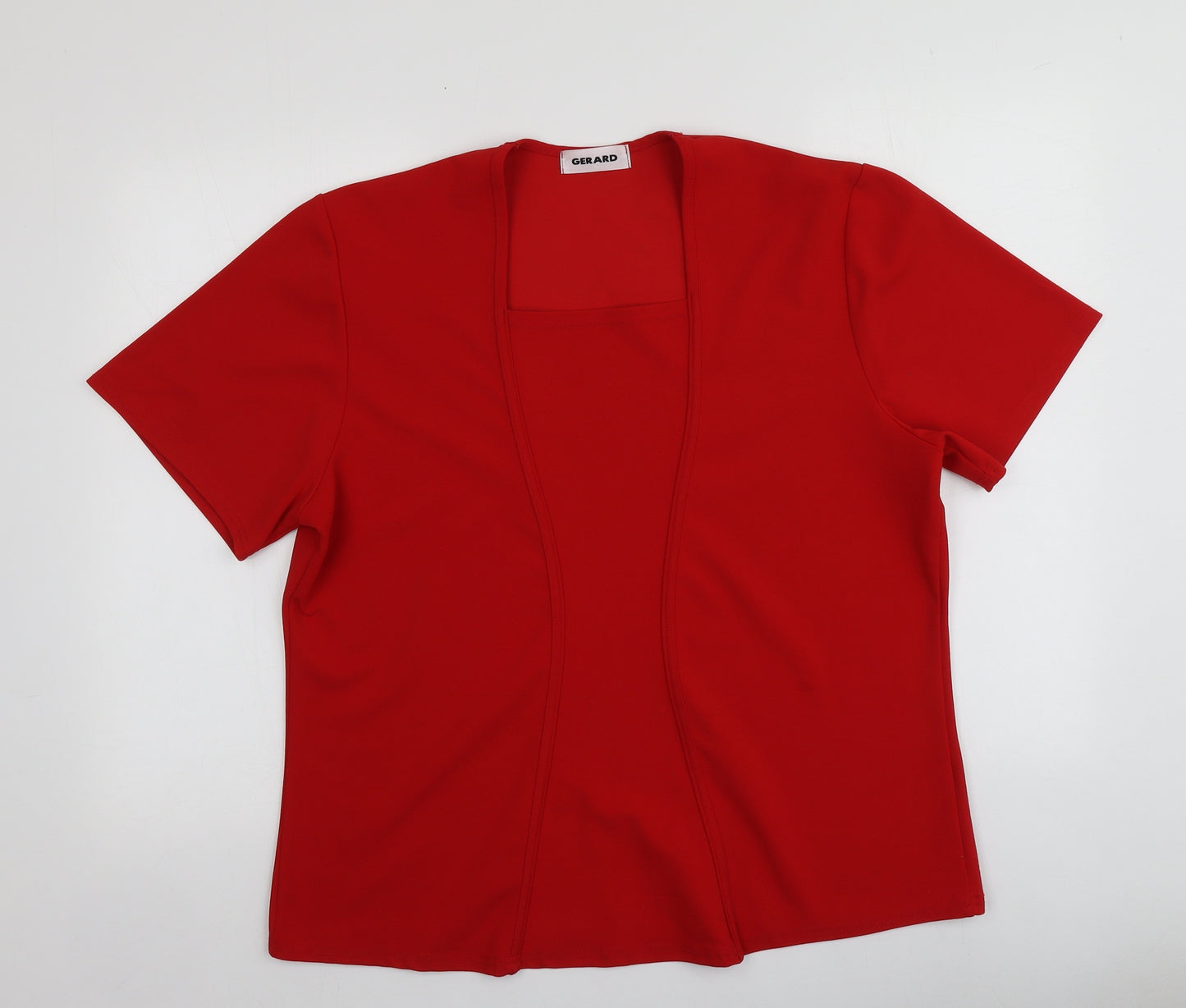 Gerard Womens Red  Polyester Basic T-Shirt Size 20 Round Neck