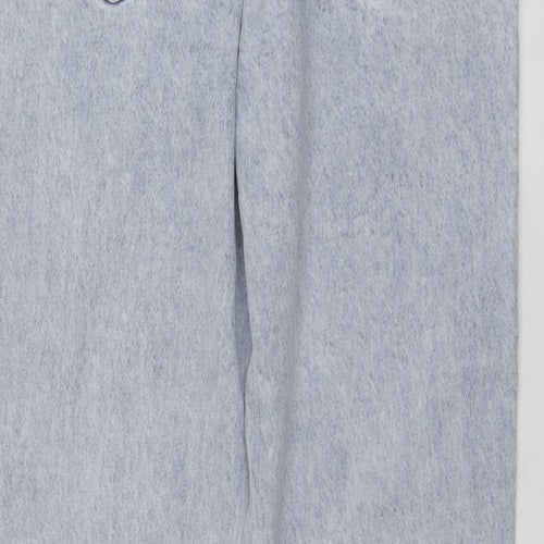 Primark Womens Blue  Cotton Boyfriend Jeans Size 14 L29.5 in Regular